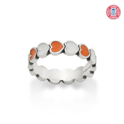 Enamel The University of Texas Connected Hearts Ring