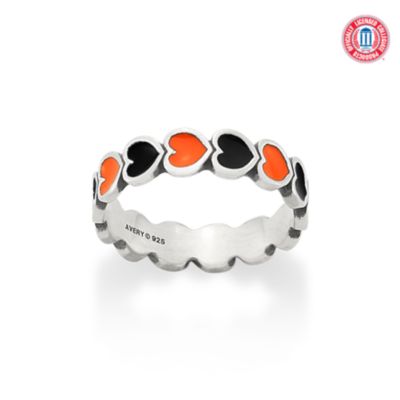 Enamel Oklahoma State University Connected Hearts Ring