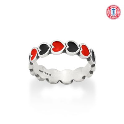 Enamel Texas Tech University Connected Hearts Ring