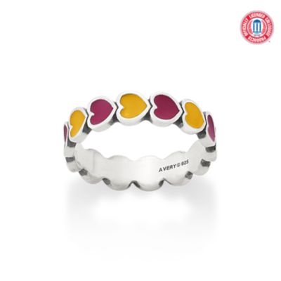 Enamel Arizona State University Connected Hearts Ring