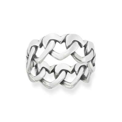 Heart Link Ring with Enamel – Heritage Jewelry New York