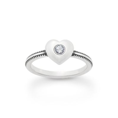 Keepsake Heart Birthstone Ring