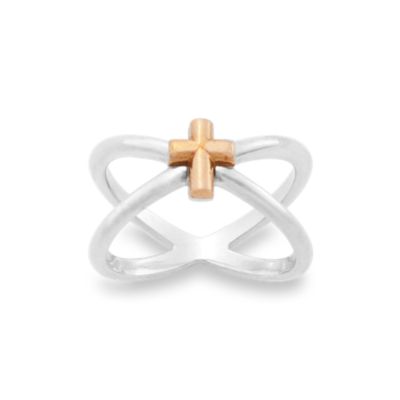 James avery hammered cross on sale ring