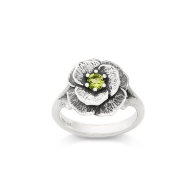 Gemstone Floral Ring