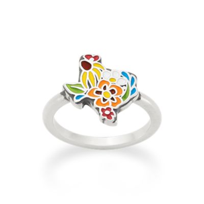 Enamel Texas Wildflower Ring