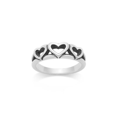 Triple Hearts Ring