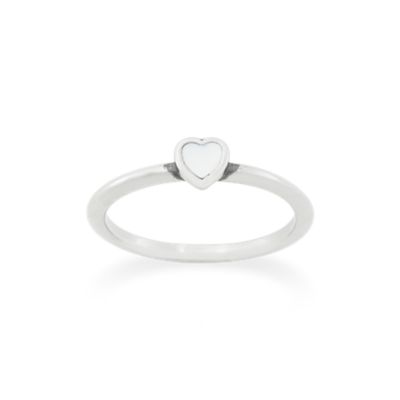 Petite Enamel Heart Ring
