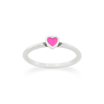Petite Enamel Heart Ring