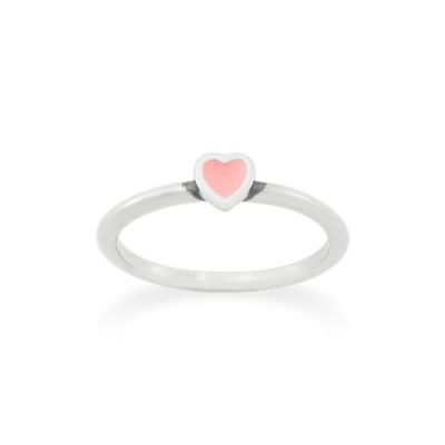 Petite Enamel Heart Ring