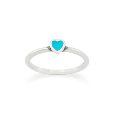 Petite Enamel Heart Ring