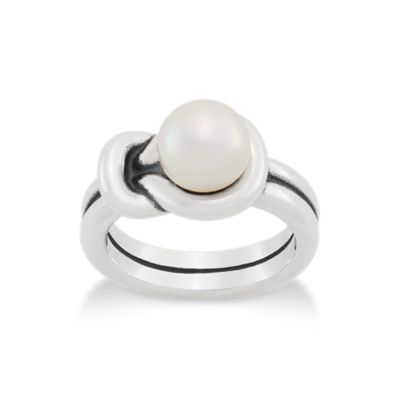 Elegant Pearl Knot Ring