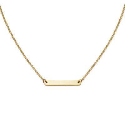 Petite Engravable Horizon Necklace thumbnail 7