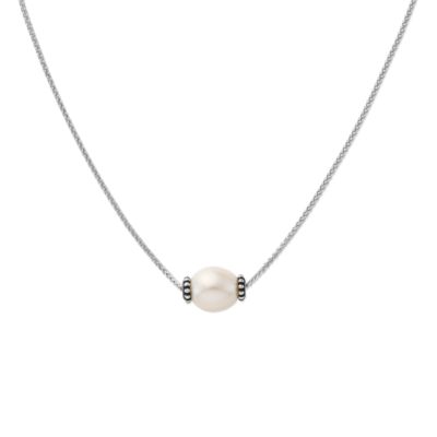 Beaded Cultured Pearl Slider Necklace James Avery