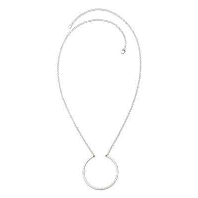 Hammered Circle Changeable Charm Holder Necklace - James Avery