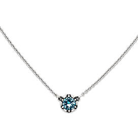 Cherished Birthstone Necklace with Blue Topaz