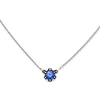 Cherished Birthstone Necklace with Lab-Created Blue Sapphire - James Avery