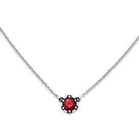 Cherished Birthstone Necklace with Lab-Created Ruby