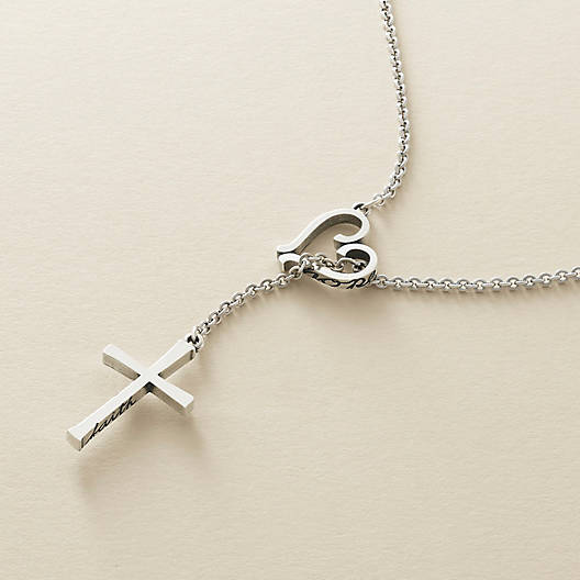 View Larger Image of Faith, Hope and Love Lariat Necklace