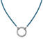 View Larger Image of Enamel Blue Beaded Changeable Charm Holder Necklace