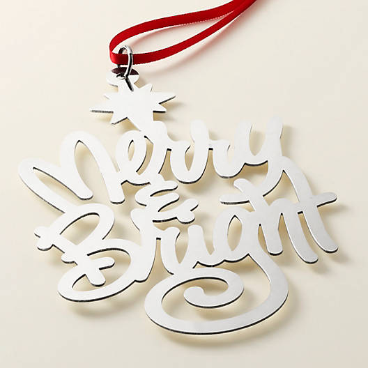 View Larger Image of "Merry & Bright" Ornament