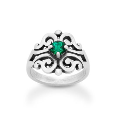 Spanish Lace Ring with LabCreated Emerald James Avery