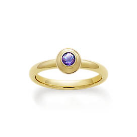 Avery Remembrance Ring with Lab-Created Alexandrite