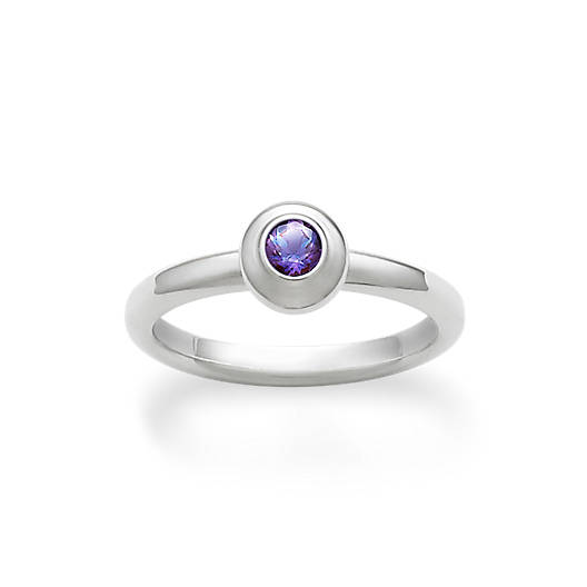 Avery Remembrance Ring with Lab-Created Alexandrite