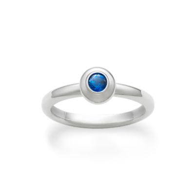 created sapphire ring