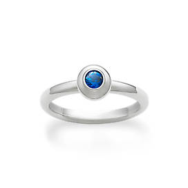 Avery Remembrance Ring with Lab-Created Blue Sapphire