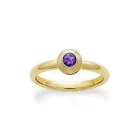 Avery Remembrance Ring with Amethyst