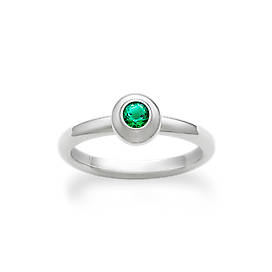 Avery Remembrance Ring with Lab-Created Emerald