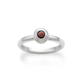 Avery Remembrance Ring with Garnet