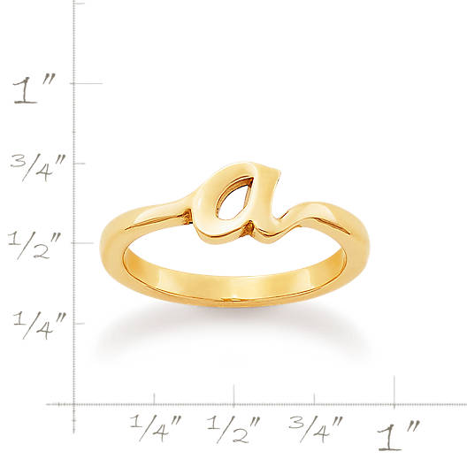View Larger Image of Script Initial Ring