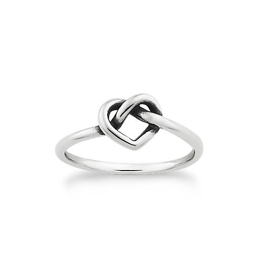 View Larger Image of Delicate Heart Knot Ring
