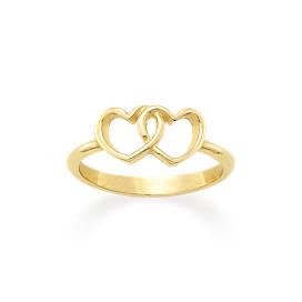 Two Hearts Together Ring