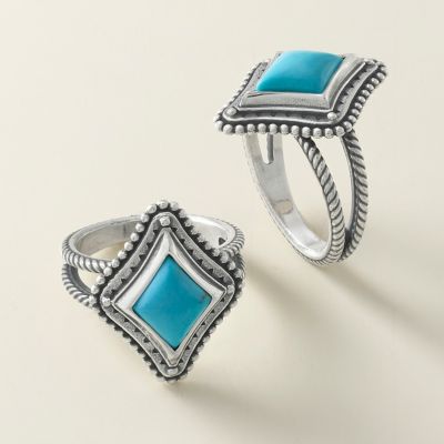 Dakota Ring with Turquoise James Avery