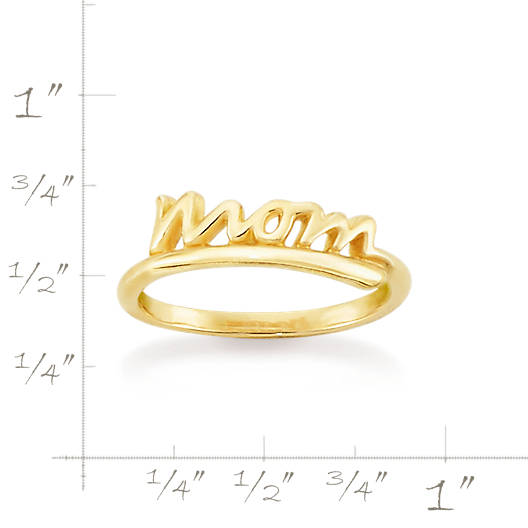 View Larger Image of "Mom" Script Ring