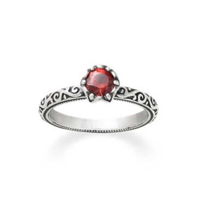Cherished Birthstone Ring with Garnet 