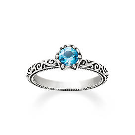 Cherished Birthstone Ring with Blue Topaz