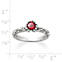 View Larger Image of Cherished Birthstone Ring with Lab-Created Ruby