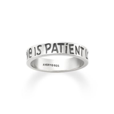 "Love is Patient Love is Kind" Ring James Avery