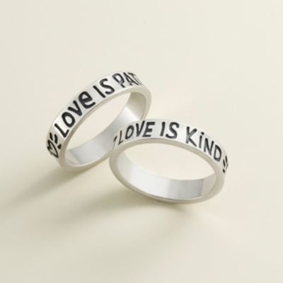 "Love is Patient Love is Kind" Ring James Avery