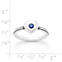 View Larger Image of Keepsake Heart Ring with Lab-Created Blue Sapphire