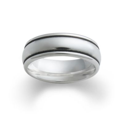 Brushed Inlay Wedding Ring In Platinum 6mm Blue Nile